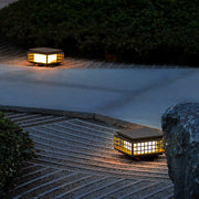 Solar LED Garden Lamp - Vintage Hollowed Pattern Weatherproof Design