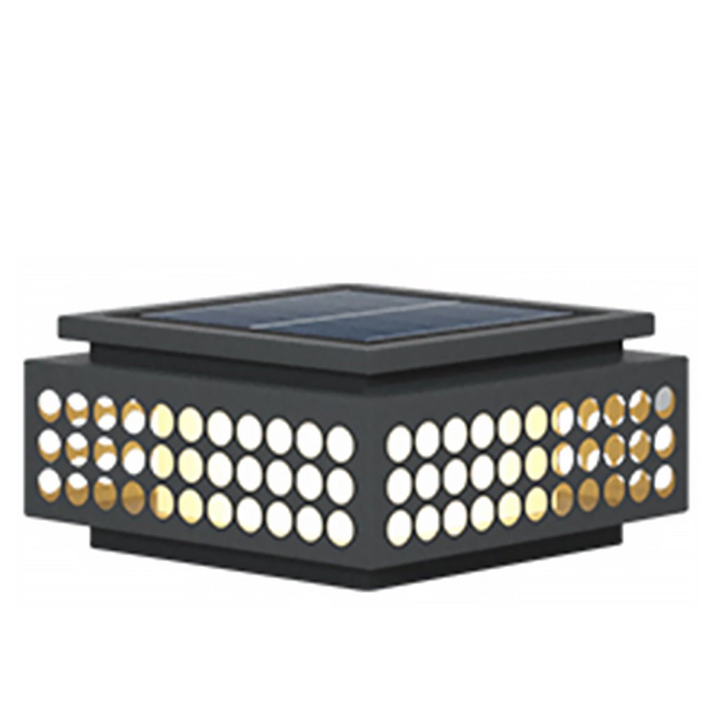 Solar LED Garden Lamp - Vintage Hollowed Pattern Weatherproof Design