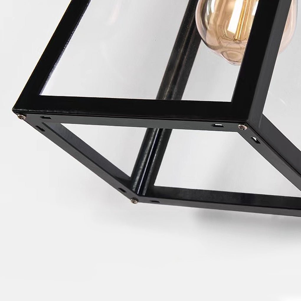 Industrial Glass Outdoor Wall Light Waterproof Sconce
