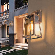 Industrial Glass Outdoor Wall Light Waterproof Sconce