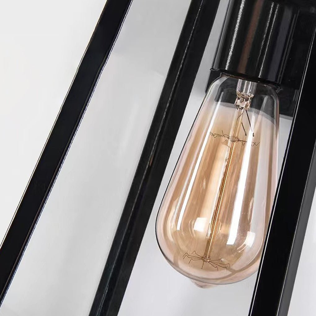 Industrial Glass Outdoor Wall Light Waterproof Sconce