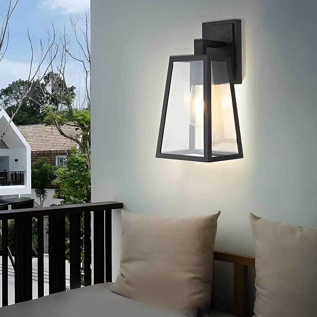 Industrial Glass Outdoor Wall Light Waterproof Sconce