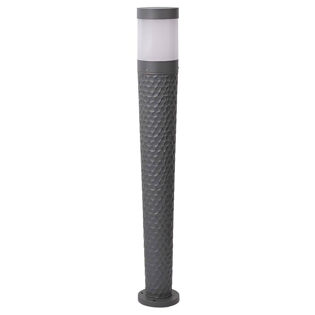 Vintage LED Outdoor Post Light – Aluminum & Dome Lampshade