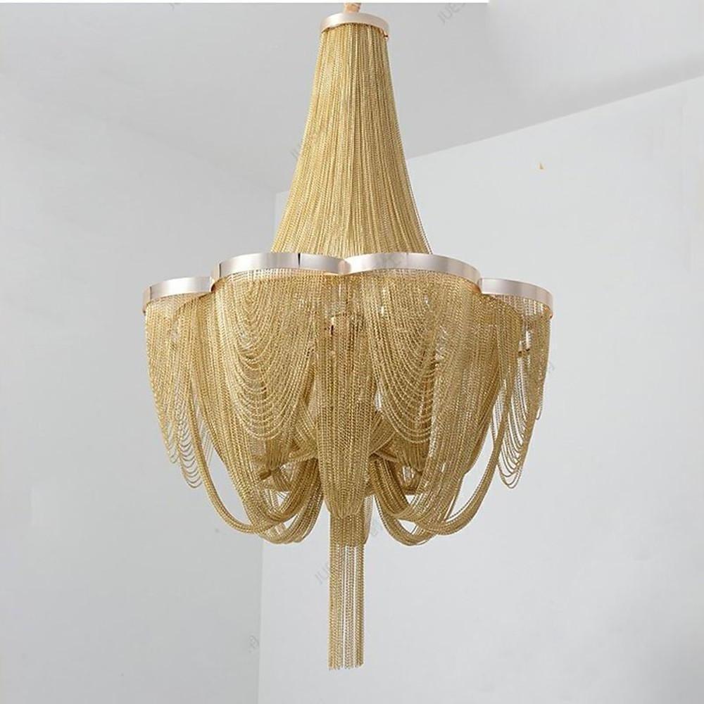 Modern Metal Chandelier 6-Light Dining Room Ceiling Fixture