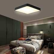 Modern Square LED Flush Mount Ceiling Light Metal Acrylic 16 Inch