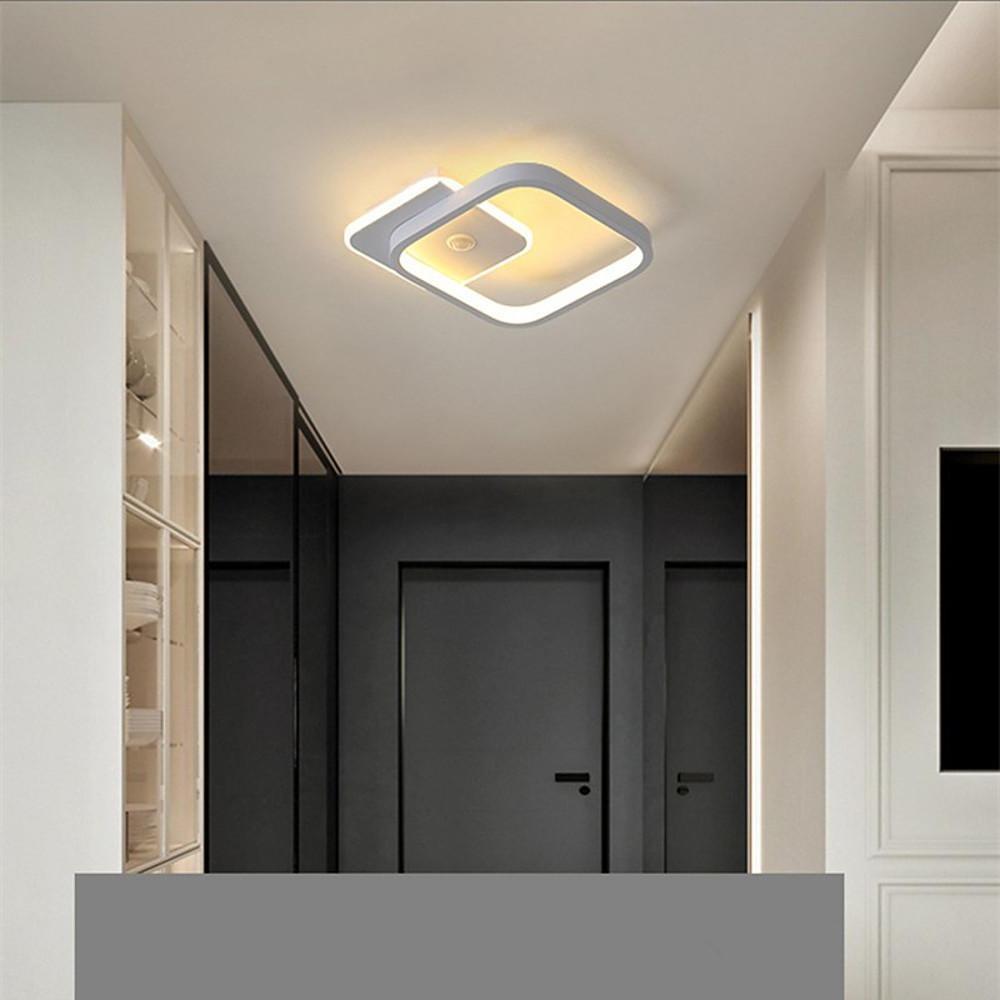 Overlapping Triangles Flush Mount LED Ceiling Light Modern Geometric