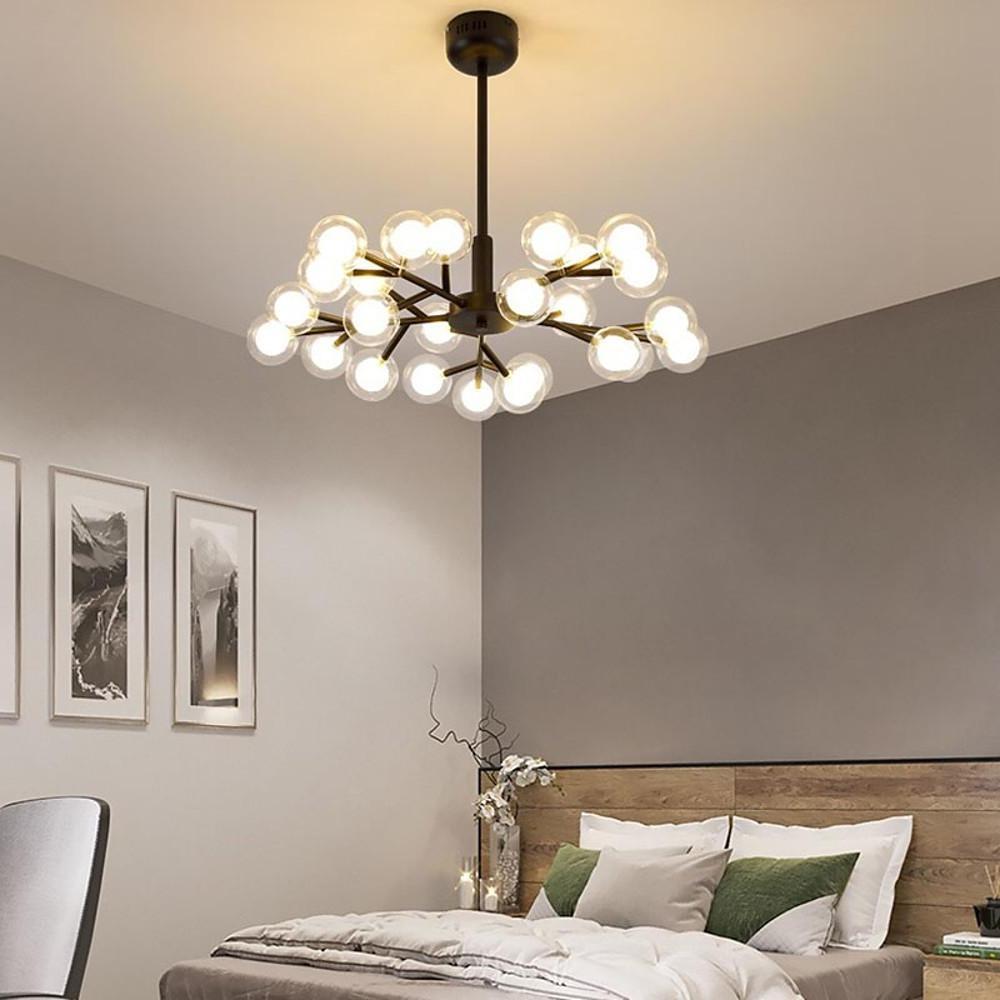 25-Light Glass Bubble Sputnik Chandelier Modern Ceiling Light