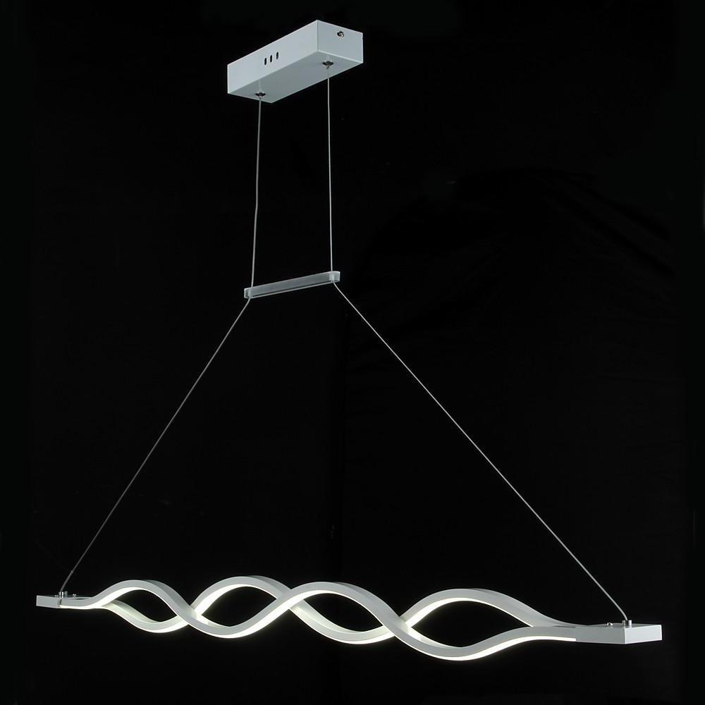 Double Wave LED Pendant Light Modern Dining Kitchen Island Fixture