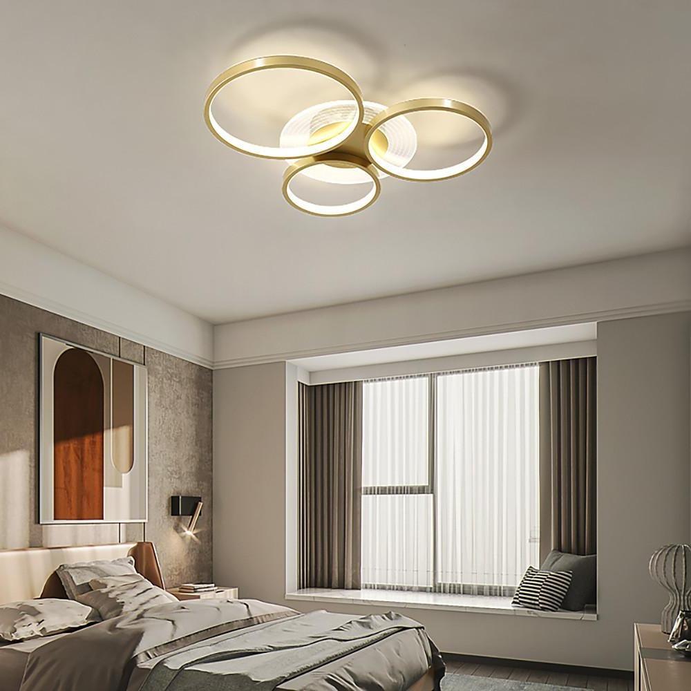 Nordic Circles LED Flush Mount Ceiling Light Metal Acrylic