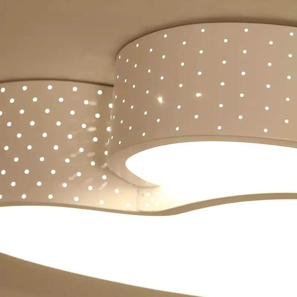 Heart Shaped LED Flush Mount Ceiling Light with Dimmable Remote