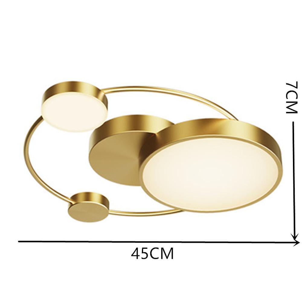 Artistic Circles LED Flush Mount Ceiling Light with Dimmer