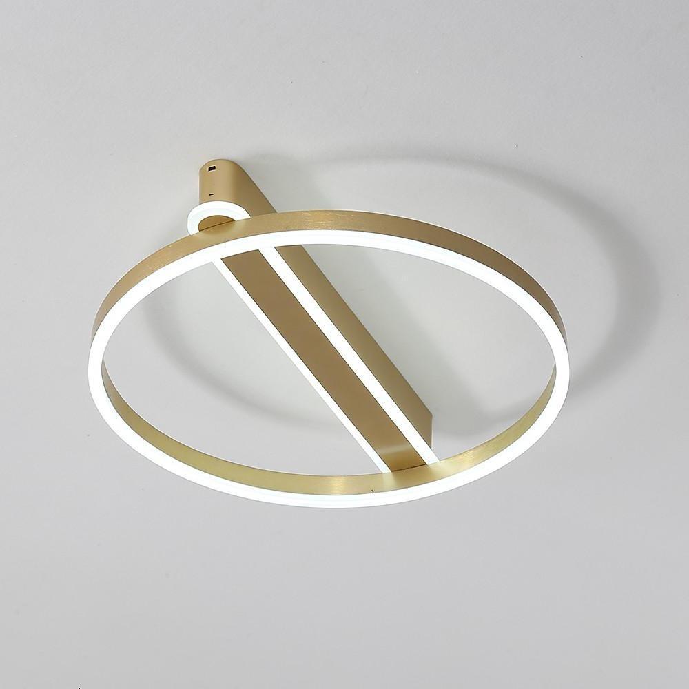 Circle Dimmable LED Flush Mount Ceiling Light Modern Aluminum