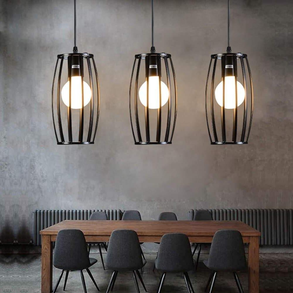 Geometric Metal Pendant Light Modern Industrial Kitchen Island