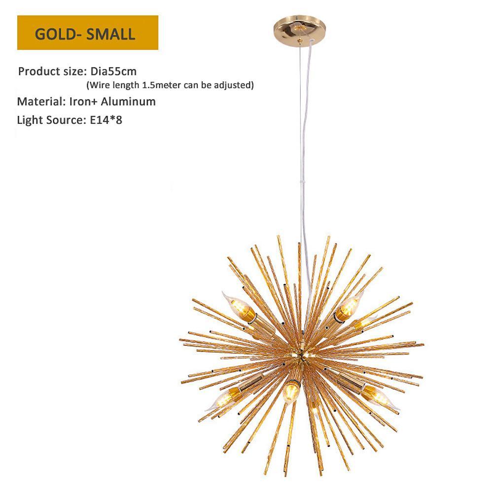 Starburst Sputnik Chandelier – Modern Geometric Metal Design
