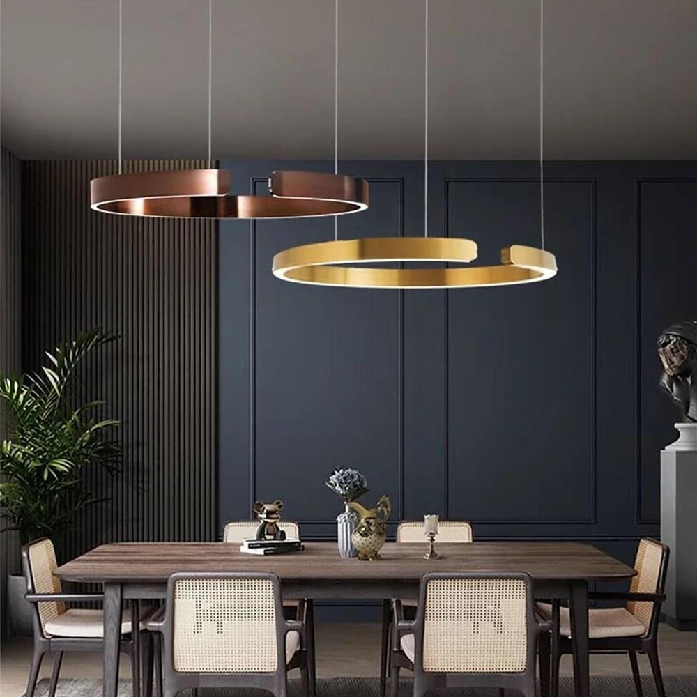 Open Ring LED Pendant Light – Electroplated Stainless Steel