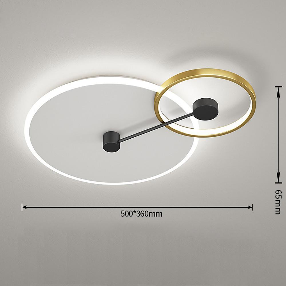 Geometric Circles Dimmable LED Flush Mount Ceiling Light