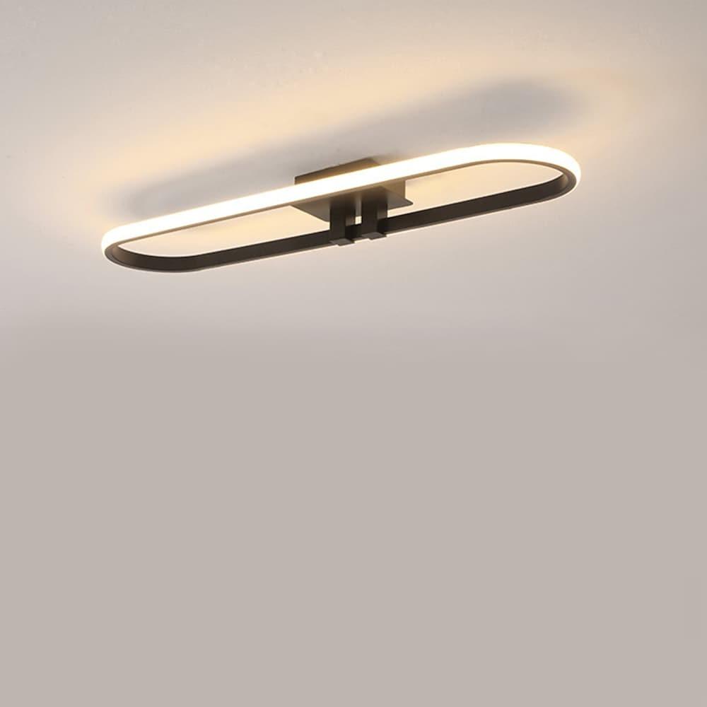 Rounded Rectangle Dimmable LED Flush Mount Ceiling Light