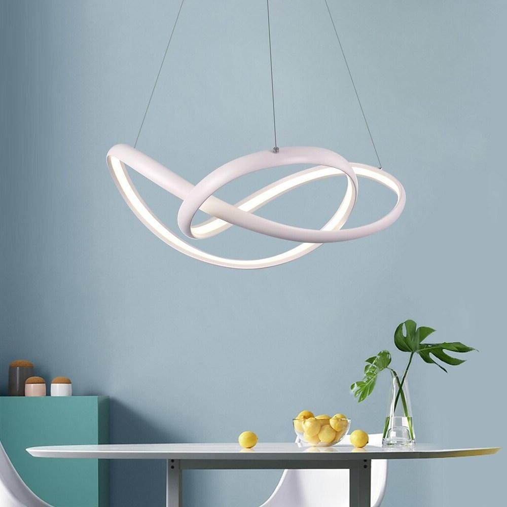 Abstract Wave Modern LED Pendant Light - Dimmable Dining Room