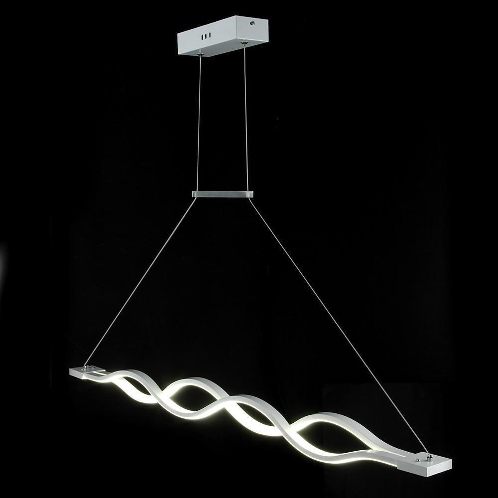 Double Wave LED Pendant Light Modern Dining Kitchen Island Fixture