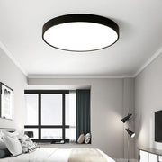 Modern Round LED Flush Mount Ceiling Light - Customizable Colors