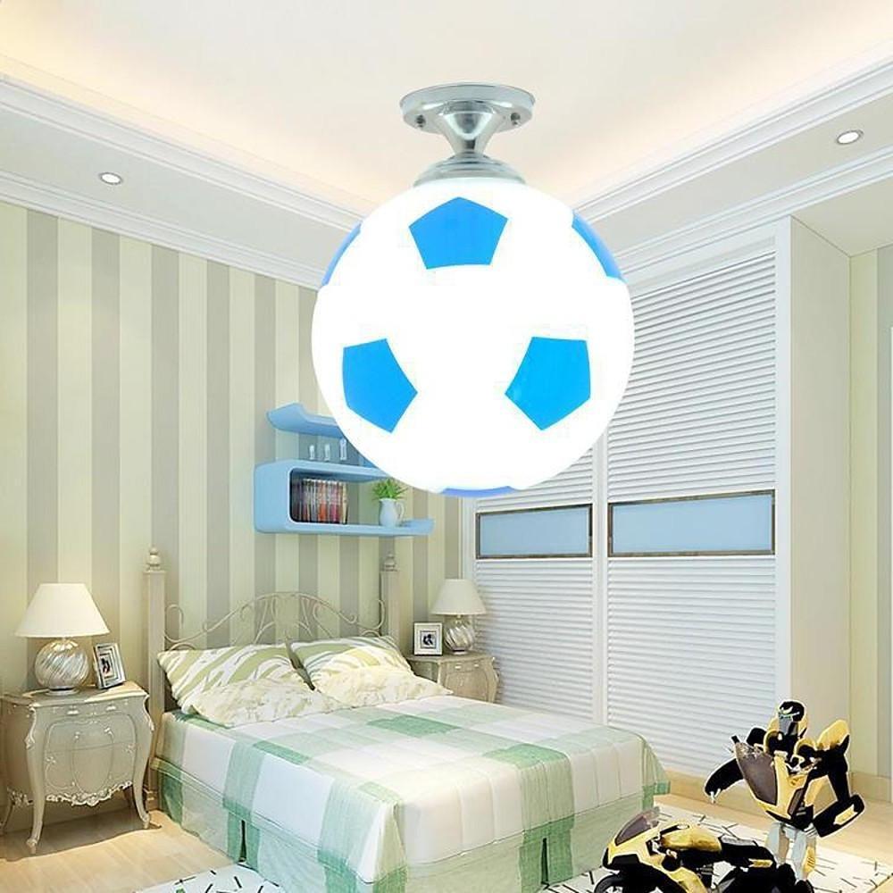 Football Globe Flush Mount Ceiling Light for Kids Bedroom