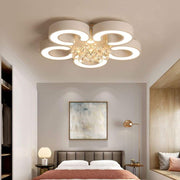 Flower Shaped Dimmable LED Flush Mount Ceiling Light - Modern