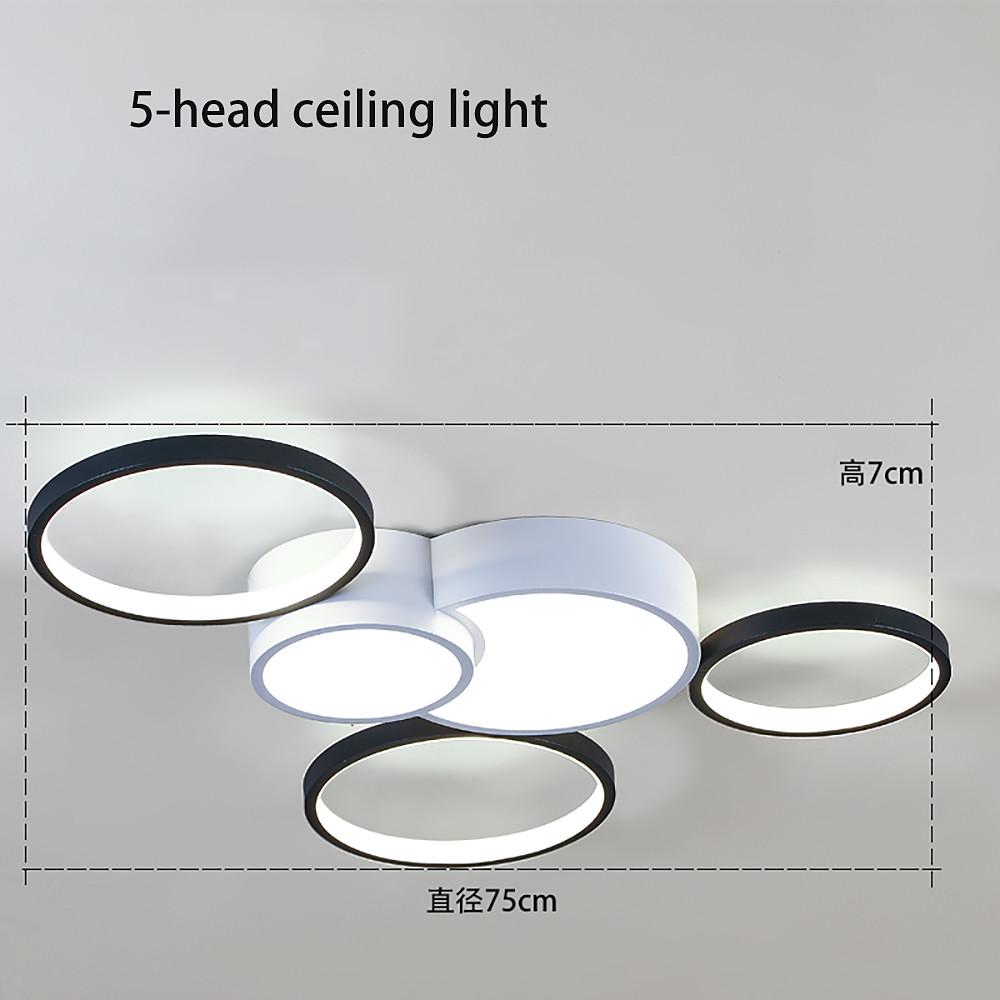 Multi-Circle LED Flush Mount Ceiling Light - Modern Minimalist