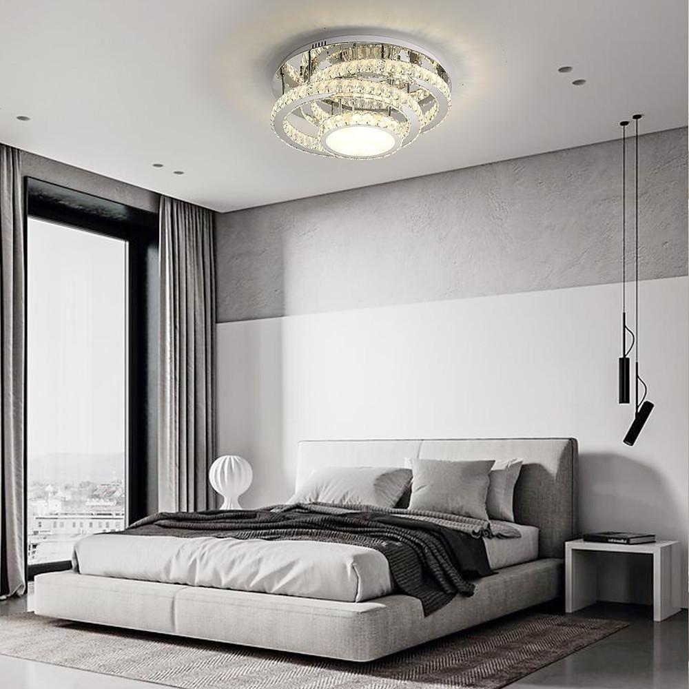 Gradated Flush Mount Ceiling Light - Nordic Acrylic & Steel LED
