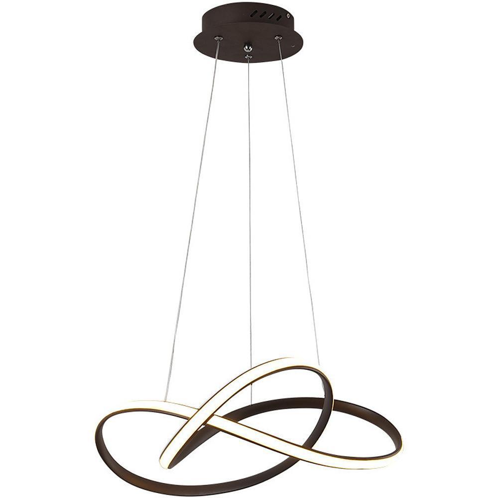 Modern Linear Chandelier Aluminum Silicone Shade Adjustable Pendant