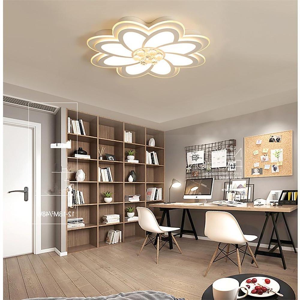Modern Flower Flush Mount LED Ceiling Light Metal & Acrylic