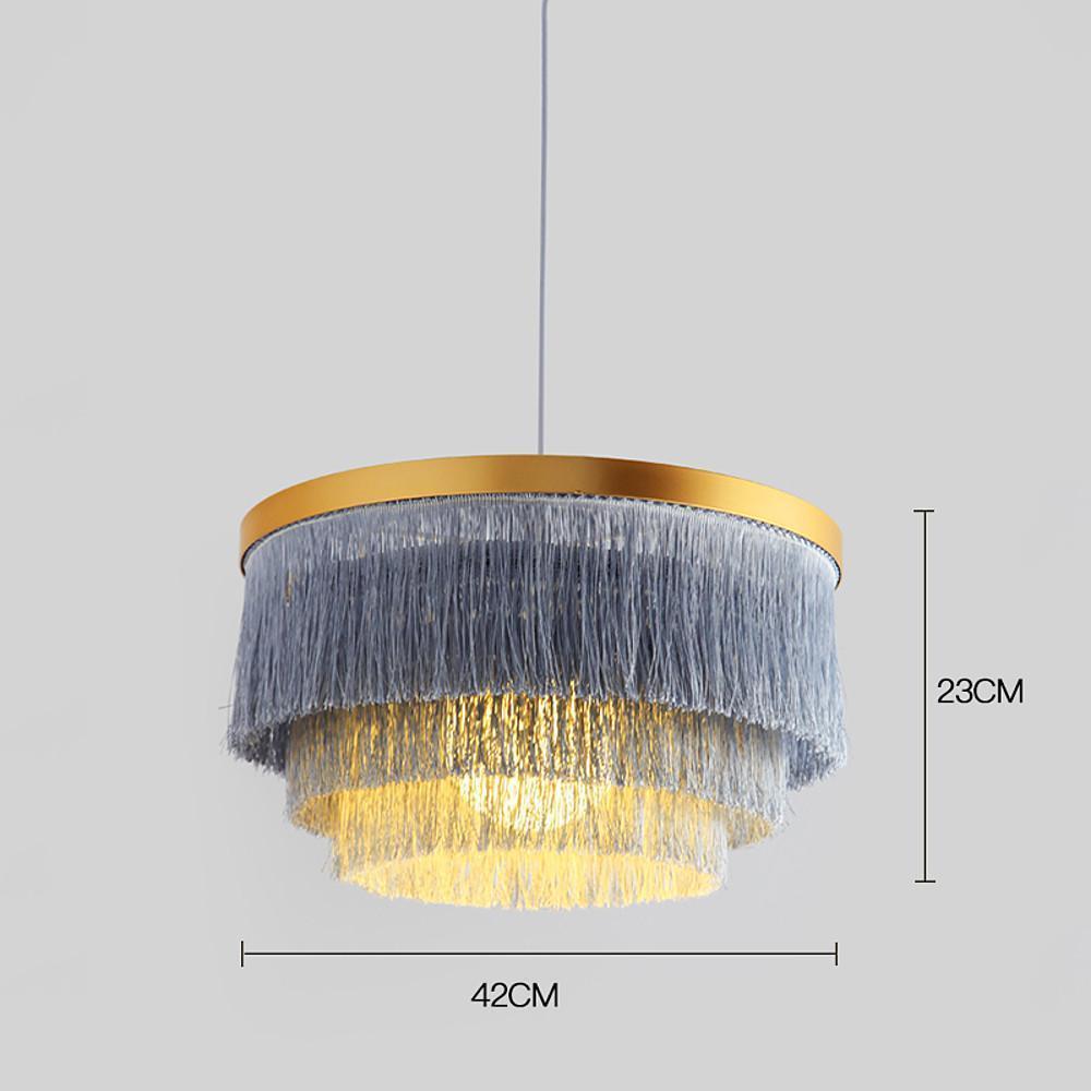 Gradated Drum Shade Pendant Light LED Contemporary Ceiling Light