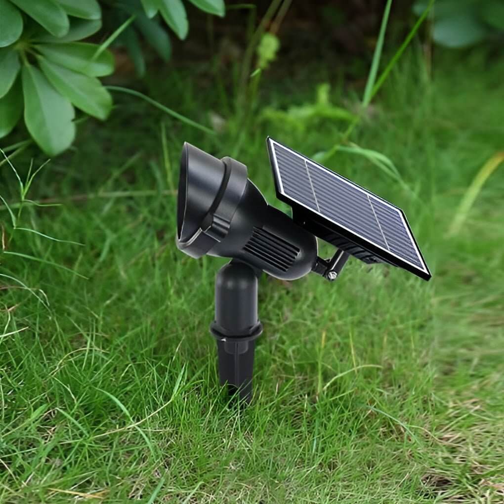 Adjustable Solar Spotlight with RGB Color Options for Outdoor Use