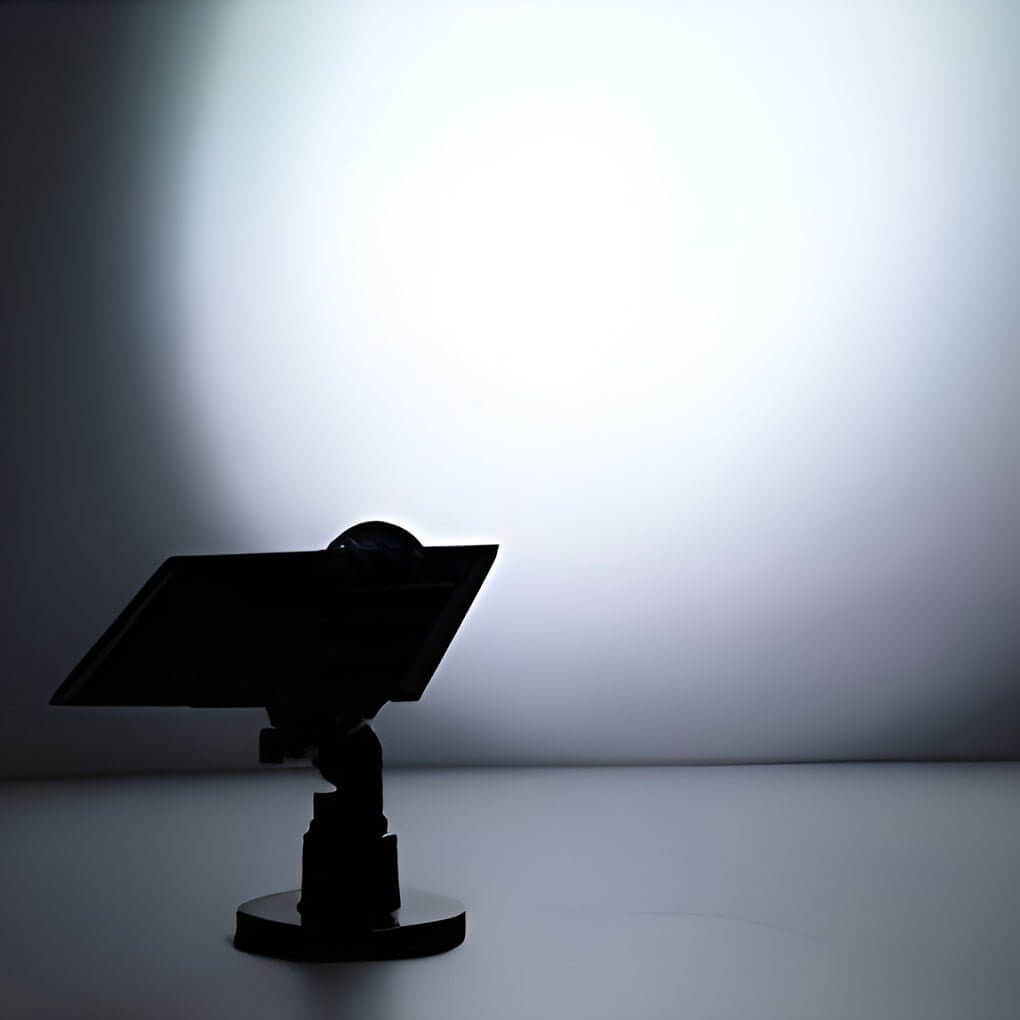 Adjustable Solar Spotlight with RGB Color Options for Outdoor Use