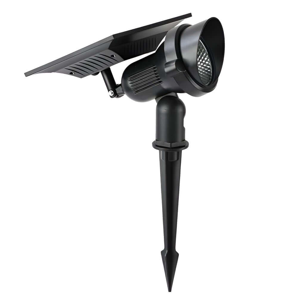 Adjustable Solar Spotlight with RGB Color Options for Outdoor Use