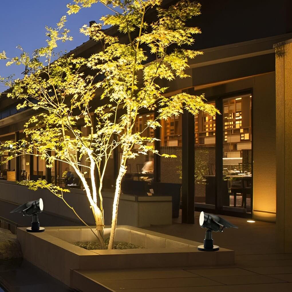 Adjustable Solar Spotlight with RGB Color Options for Outdoor Use