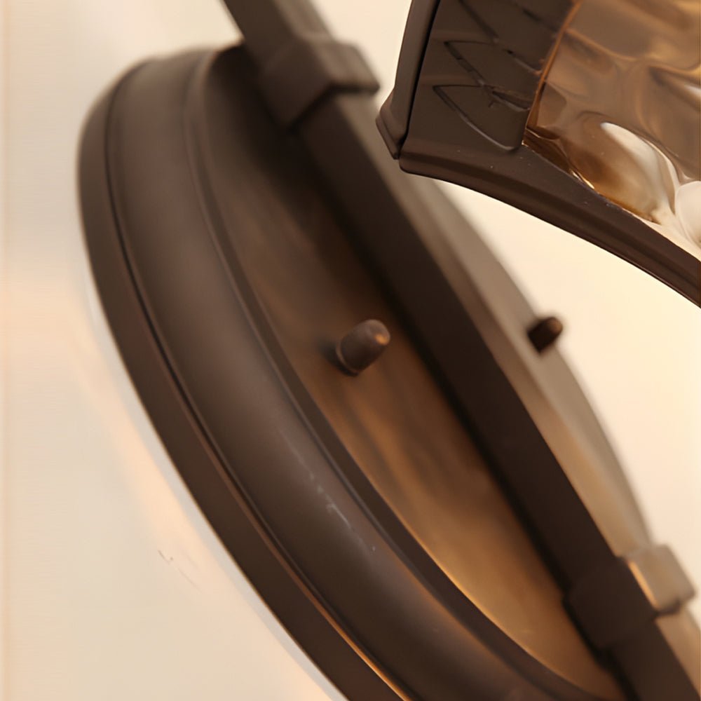 Modern Outdoor Wall Light - Die-Cast Aluminum with Textured Shade
