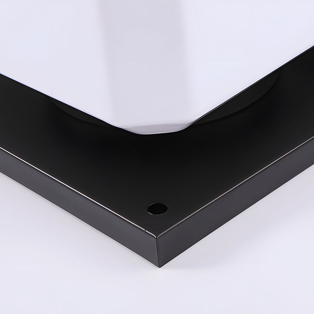 Modern Cube Outdoor LED Post Light - Waterproof Solar or Hardwired