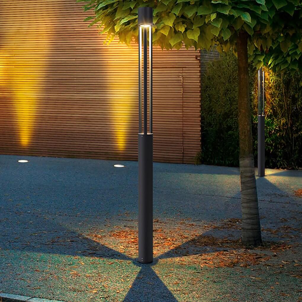 30W LED Bollard Light Modern Open Fixture Landscape Outdoor