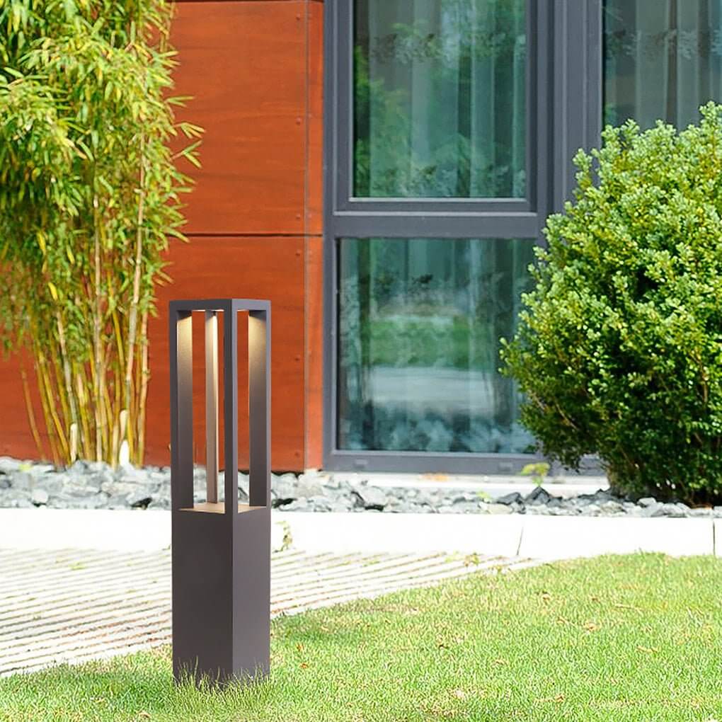 30W LED Bollard Light Modern Open Fixture Landscape Outdoor