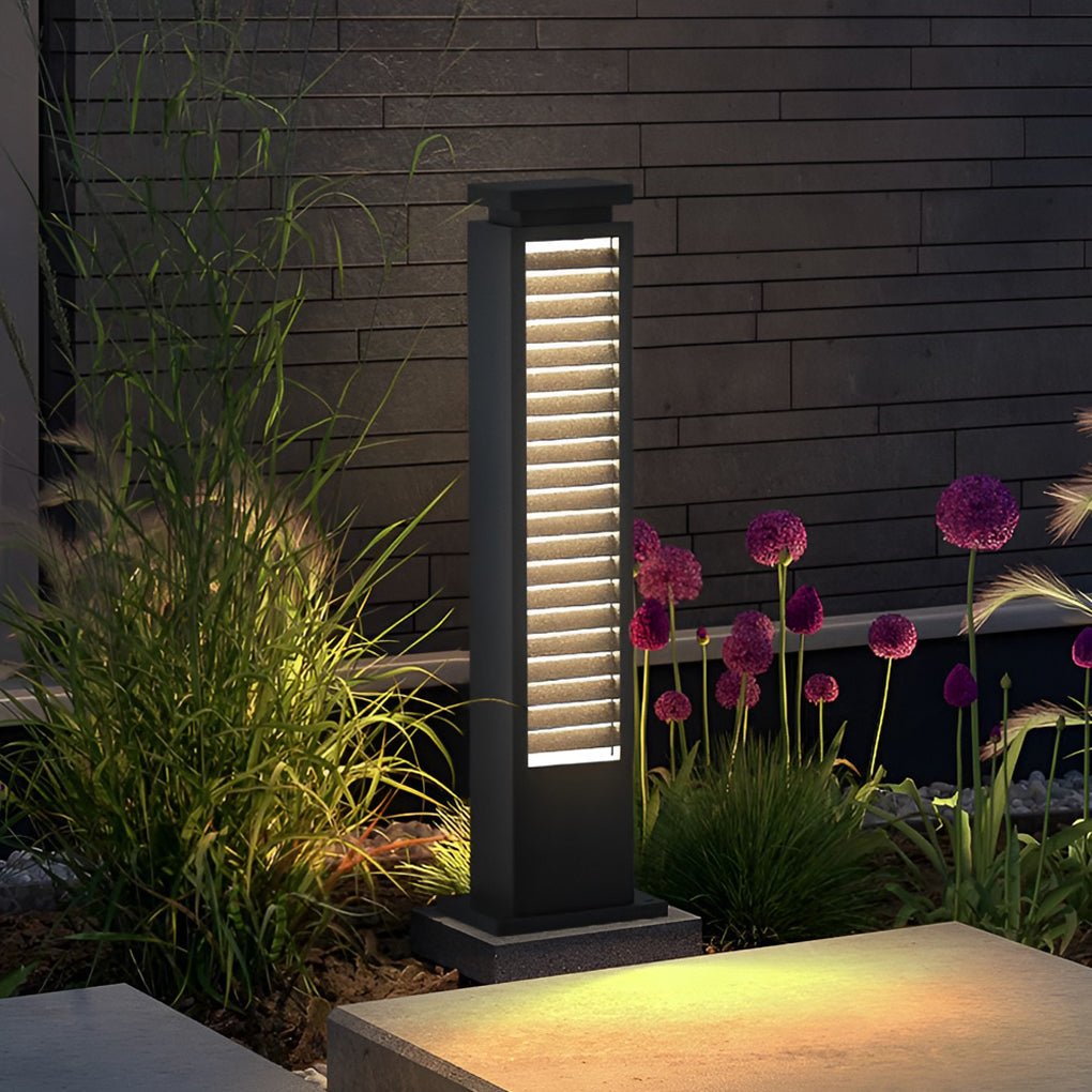 Modern Stainless Steel LED Pathway Bollard Light Waterproof
