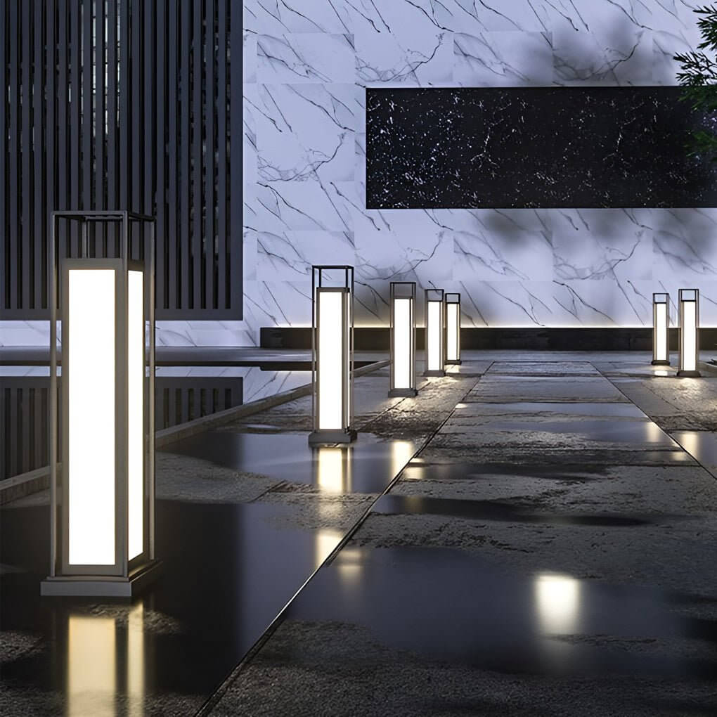 Modern LED Pathway Light – Waterproof Stainless Steel Column