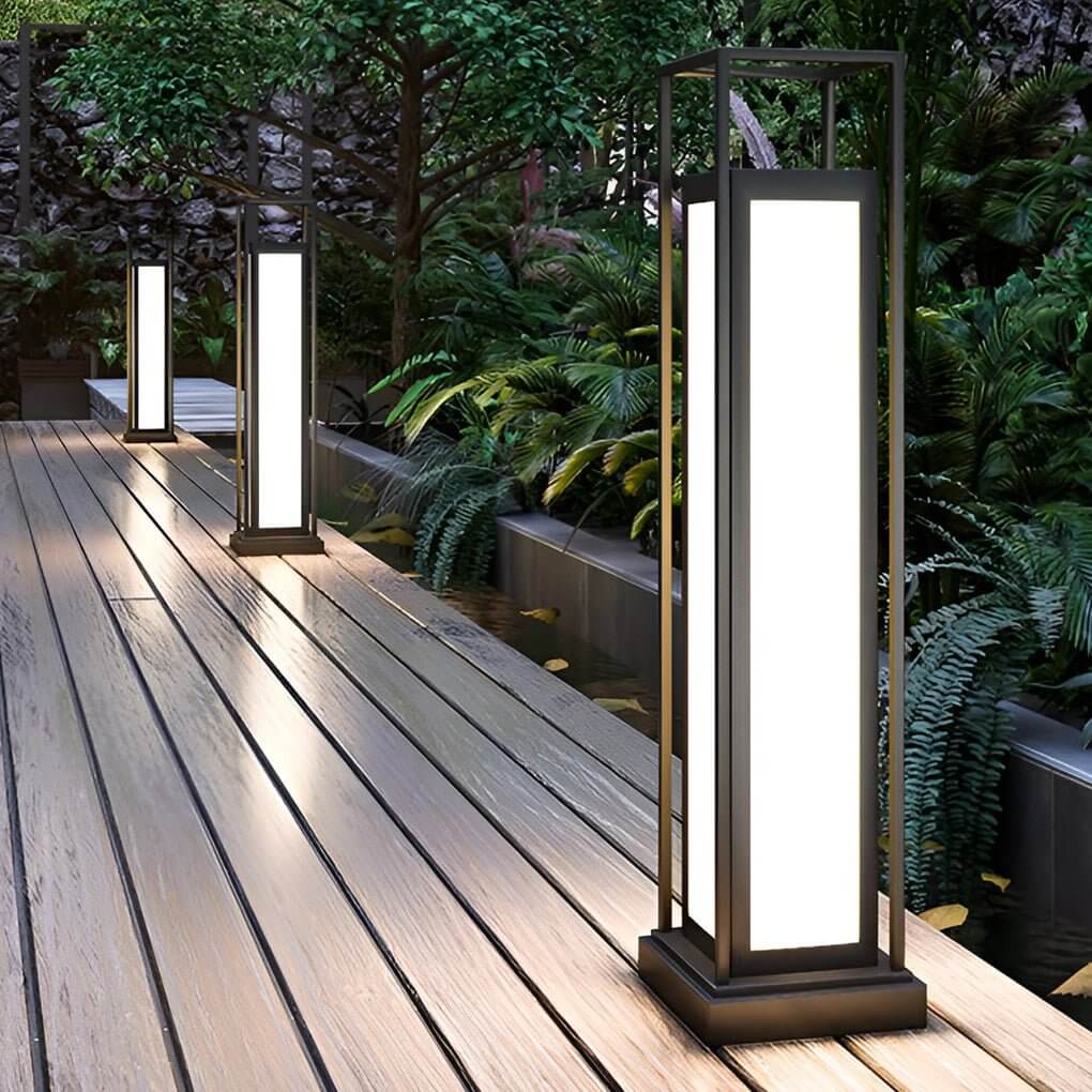 Modern LED Pathway Light – Waterproof Stainless Steel Column