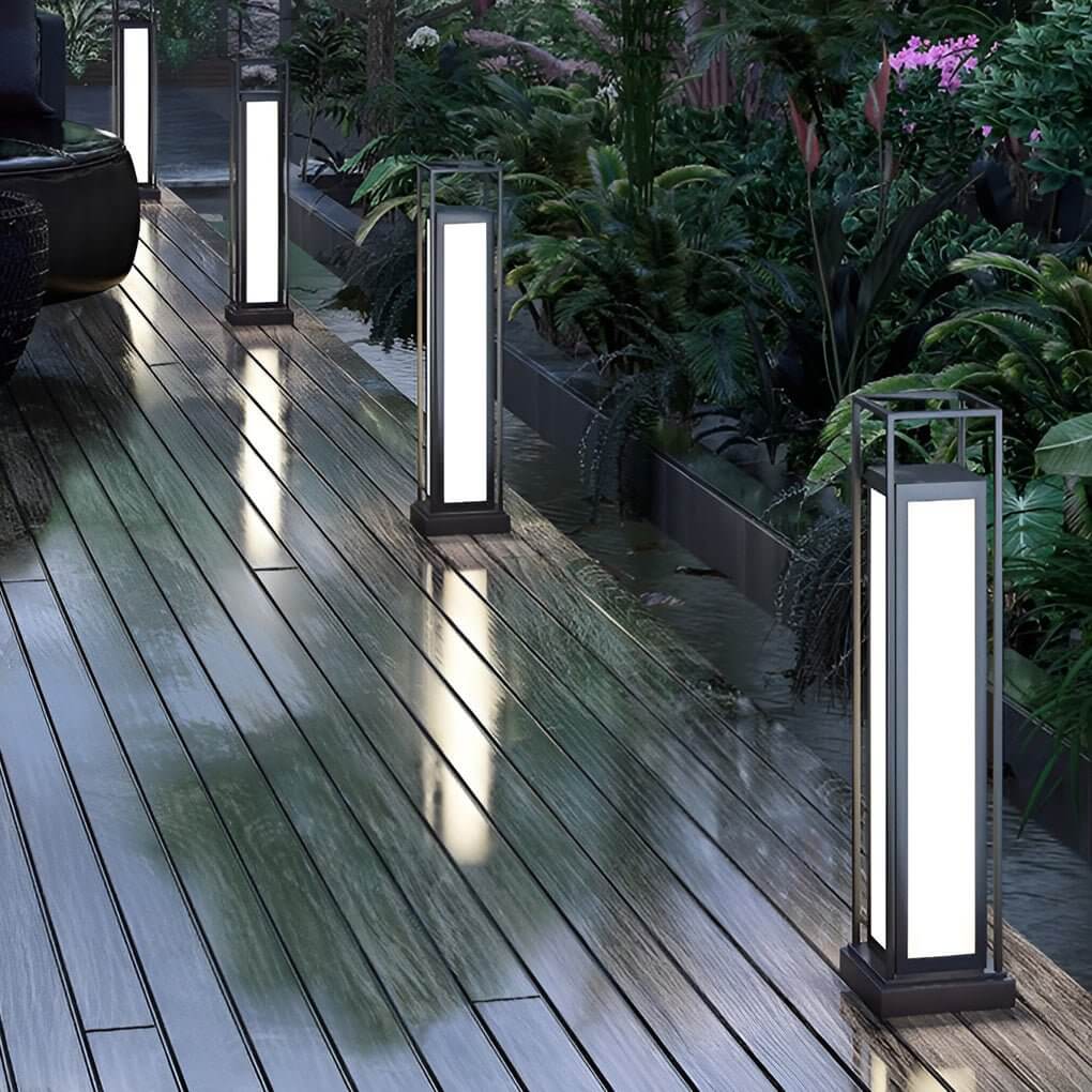 Modern LED Pathway Light – Waterproof Stainless Steel Column