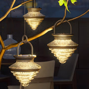 Modern Portable Solar LED Outdoor Lantern with USB Charging