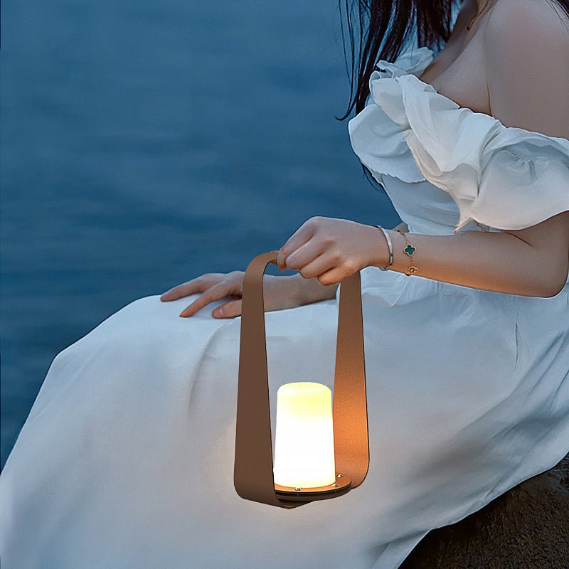 USB Rechargeable LED Outdoor Portable Lantern with Handle