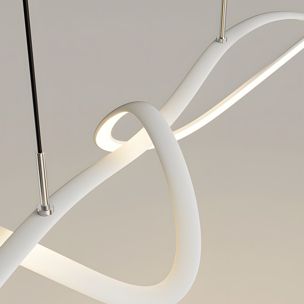 Wave Lines Dimmable LED Chandelier with Remote Control