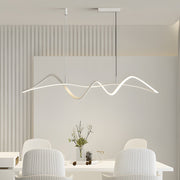 Wave Lines Dimmable LED Chandelier with Remote Control