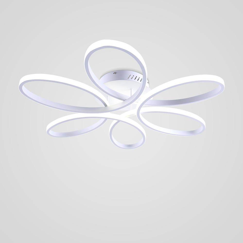 Flower Petal Dimmable LED Flush Mount Ceiling Light