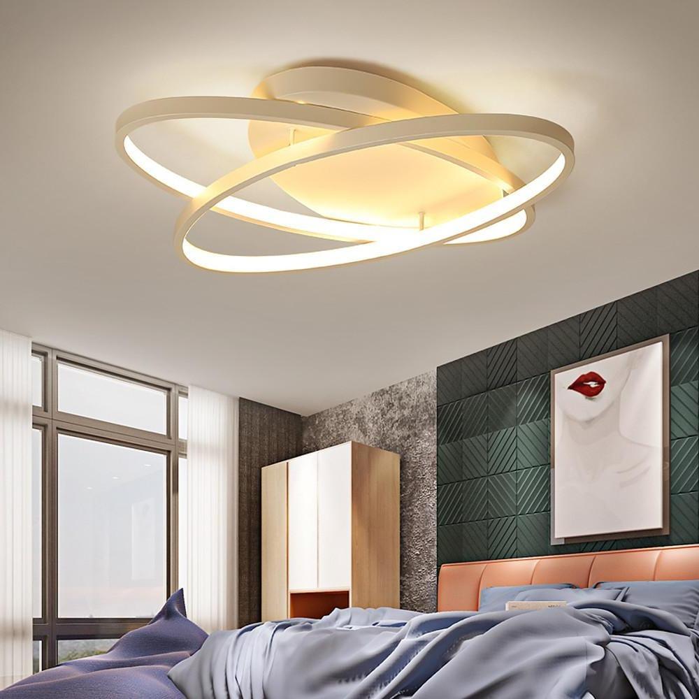2 Ring Contemporary LED Flush Mount Ceiling Light