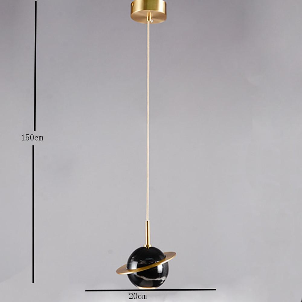 Globe LED Modern Pendant Light Metal Sphere Hanging Lamp
